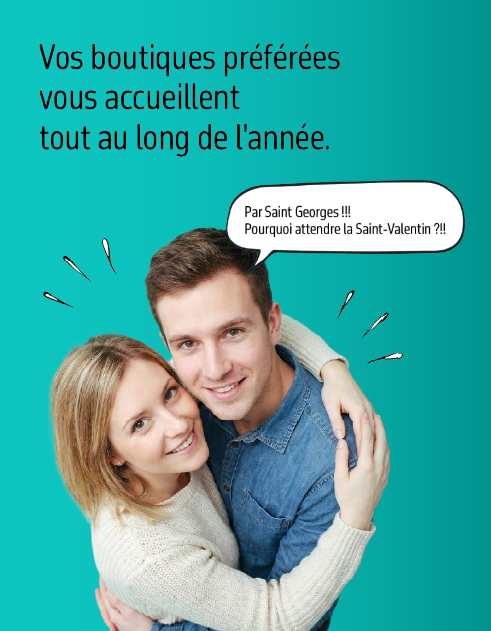Saint Valentin dans les boutiques Saint-Georges